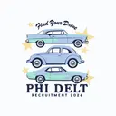 Phi Delta Theta Vintage Cars Recruitment Shirt