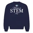 Women in STEM Blue Bow Logo PR Crewneck 2