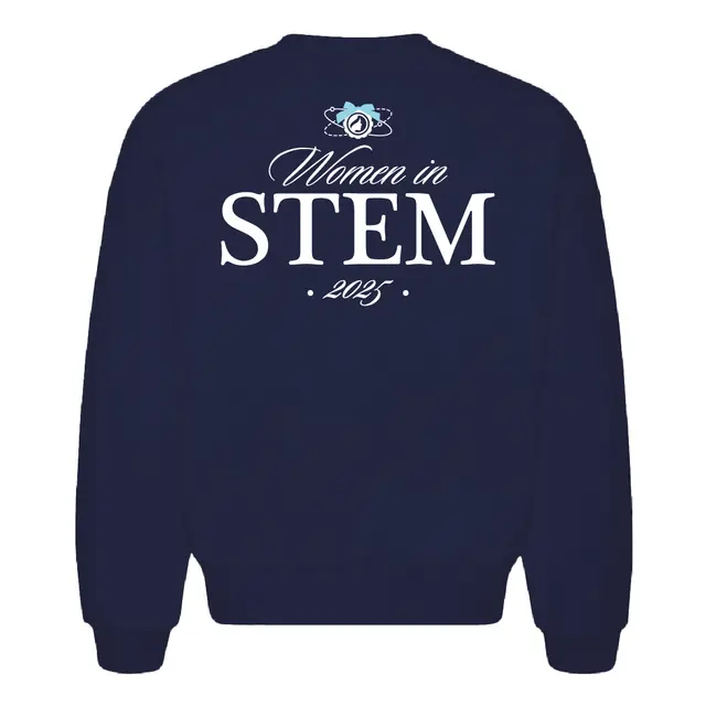 Women in STEM Blue Bow Logo PR Crewneck 2