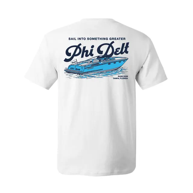 Phi Delta Theta Vintage Boat Rush Shirt 2