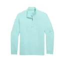 Vineyard Vines Men's Performance Club Quarter-Zip Crystal Blue Front