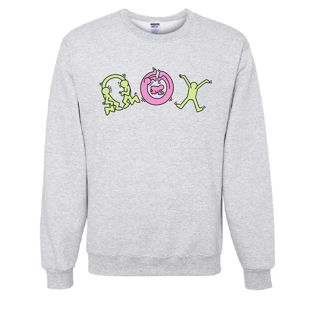 Social Club Playful Dancing Figures PR Crewneck 2