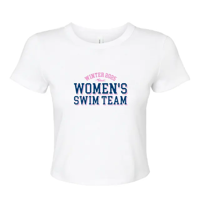 Women's Swim Team Bold Block Text PR Shirt 2