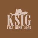 Kappa Sigma Cowboy Hat Bold Text Fall Rush Hat
