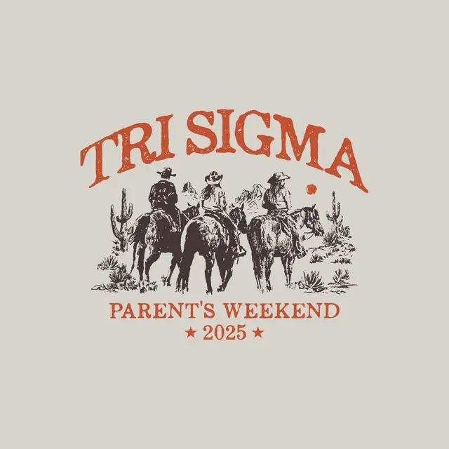 Sigma Sigma Sigma Western Riders Parent's Weekend Hoodie