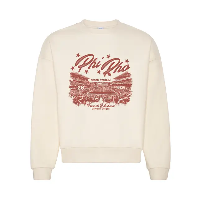 Phi Sigma Rho Stadium Scene Parent's Weekend Crewneck 2