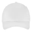 Big Accessories 5-Panel Brushed Twill Cap bx034 White Front
