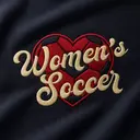 Women's Soccer Heart Graphic PR Hat