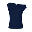 Off Shoulder Tank Navy Front