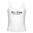 Delta Gamma Pattern Text Semi Formal Tank 2