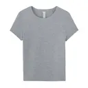 BELLA+CANVAS® Women’s Micro Rib Baby Tee Athletic Heather Front