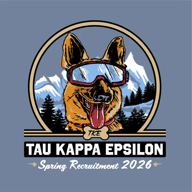 Tau Kappa Epsilon Dog with Goggles Rush Shirt