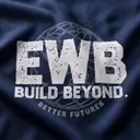 Engineers Without Borders Distressed Lettering Globe PR Sweater