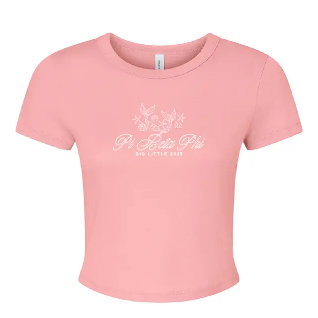 Pi Beta Phi Mermaid and Seashell Big Little Reveal Shirt 2