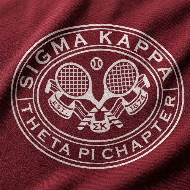Sigma Kappa Tennis Rackets Emblem PR Shorts