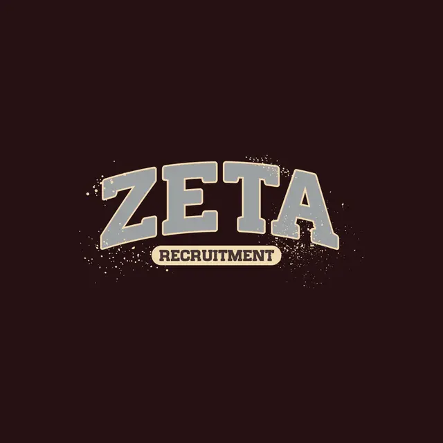 Zeta Tau Alpha Bold Block Letter Recruitment Shirt