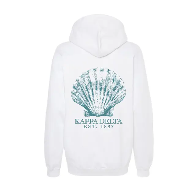 Kappa Delta Seashell Art PR Hoodie 2