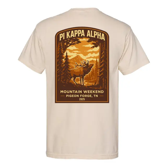 Pi Kappa Alpha Majestic Elk Design Retreat Shirt 2