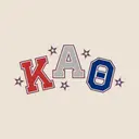 Kappa Alpha Theta Bold Star Lettering PR Crewneck