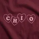 Chi Omega Heart Text PR Sweater