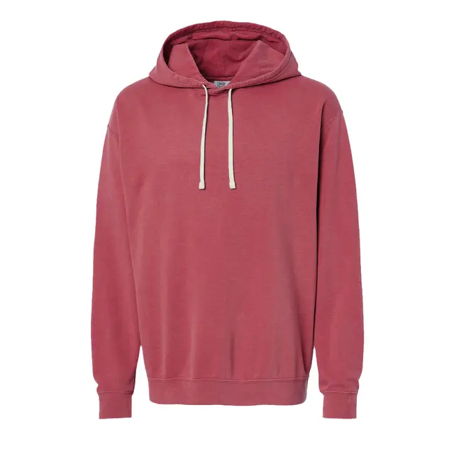 Lightweight Hooded Sweatshirt Crimson Front