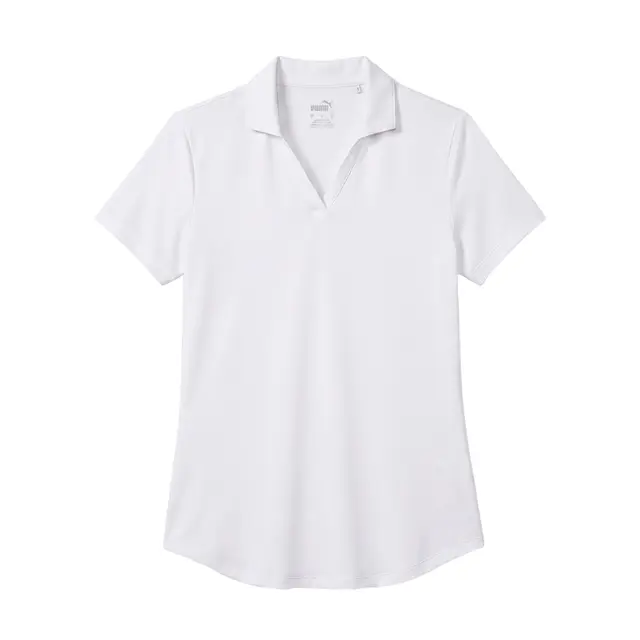 Puma GOlf Women's Icon Polo 2.0 White Glow Front
