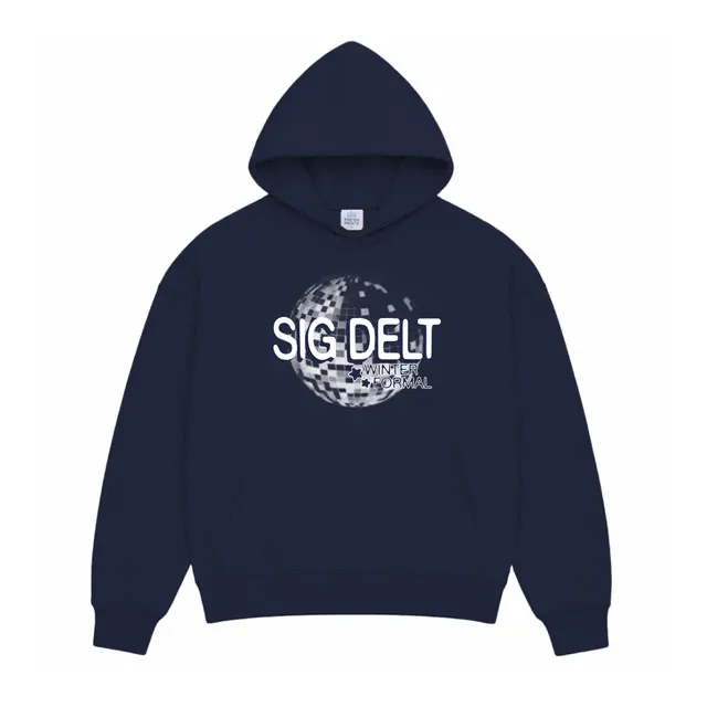 Sigma Delta Tau Disco Ball Design Formal Hoodie 2