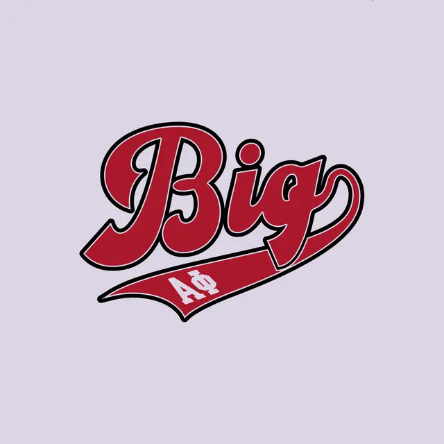 Alpha Phi Bold Script Big Little Reveal Hat