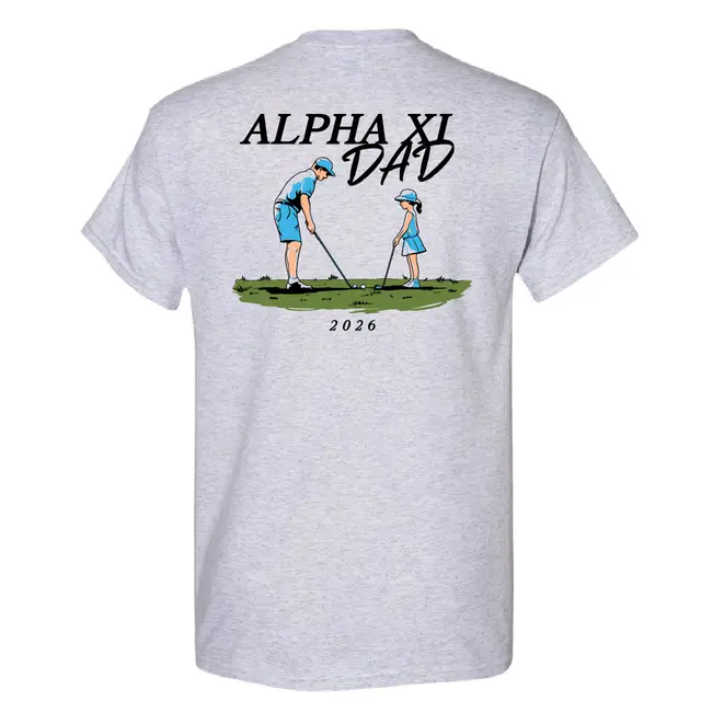 Alpha Xi Delta Golfing Illustration Parents Weekend Shirt 2