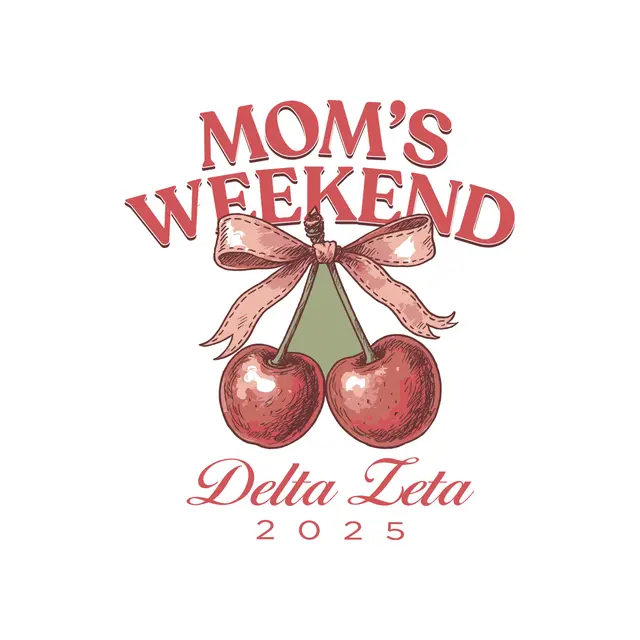 Delta Zeta Cherry Bow Mom's Weekend Shirt