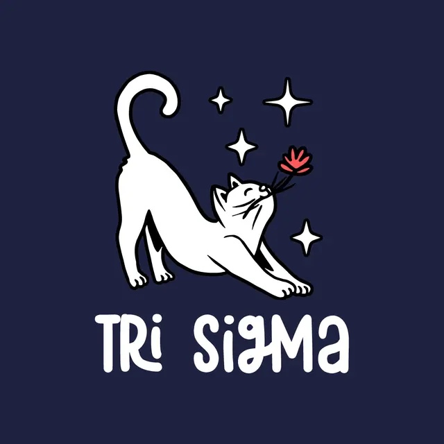 Sigma Sigma Sigma Cat and Stars PR Shirt