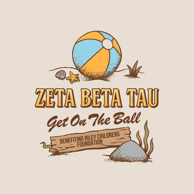 Zeta Beta Tau Beach Ball Philanthropy Shirt
