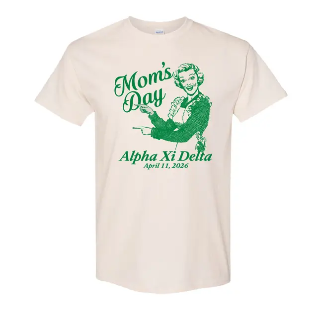 Alpha Xi Delta Vintage Illustration Parent's Weekend Shirt 2