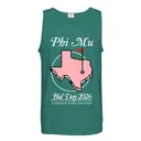 Phi Mu Texas State Graphic Bid Rush Tank 2