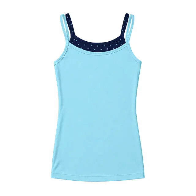 Flat lay for FP122 Cayman Blue Navy Polka Dots mto (Back)