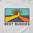 Best Buddies Colorful Handshake Illustration PR Shirt