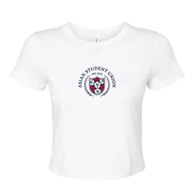 Asian Student Union Floral Crest PR Shirt 2