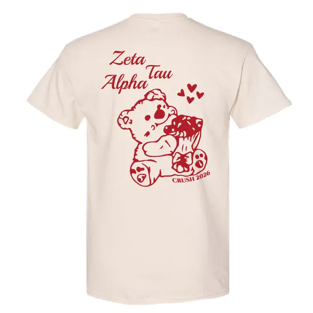 Zeta Tau Alpha Teddy Bear Crush Shirt 2