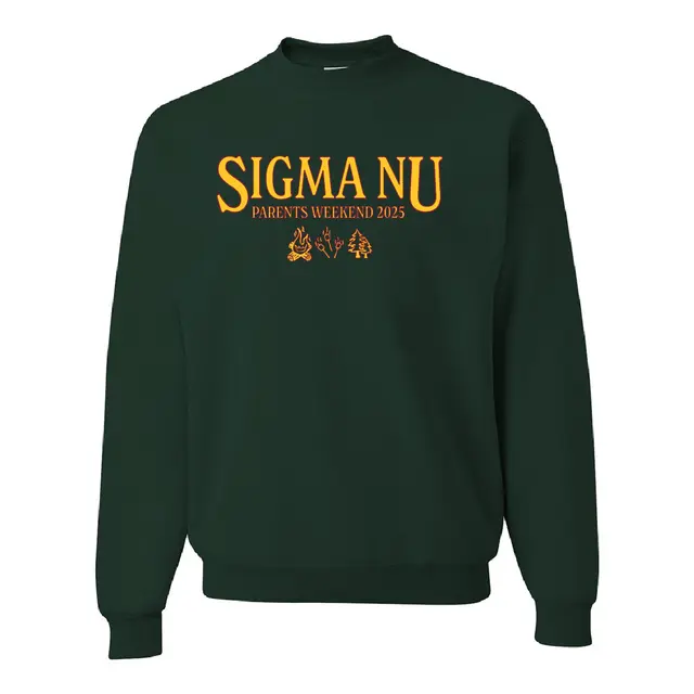 Sigma Nu Rustic Campfire Parents Weekend Crewneck 2