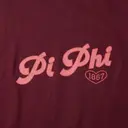 Pi Beta Phi Striped Script Heart PR Sweater