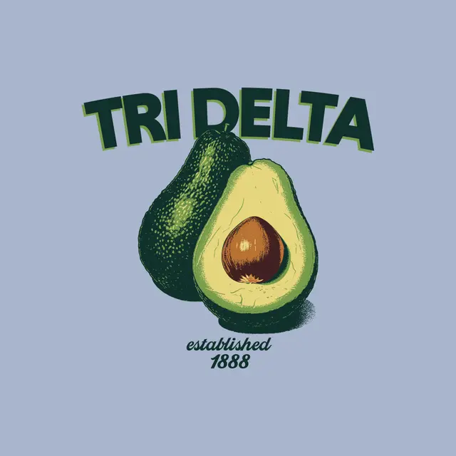 Delta Delta Delta Avocado Graphic PR Shirt