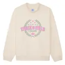 Women's Track & Field Team Block Texts Stars and Wreath PR Crewneck 2