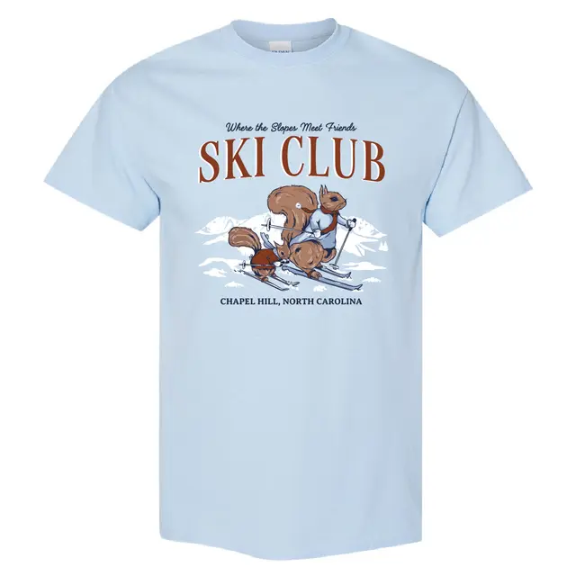 Ski Club Squirrel Skiing PR Shirt 2