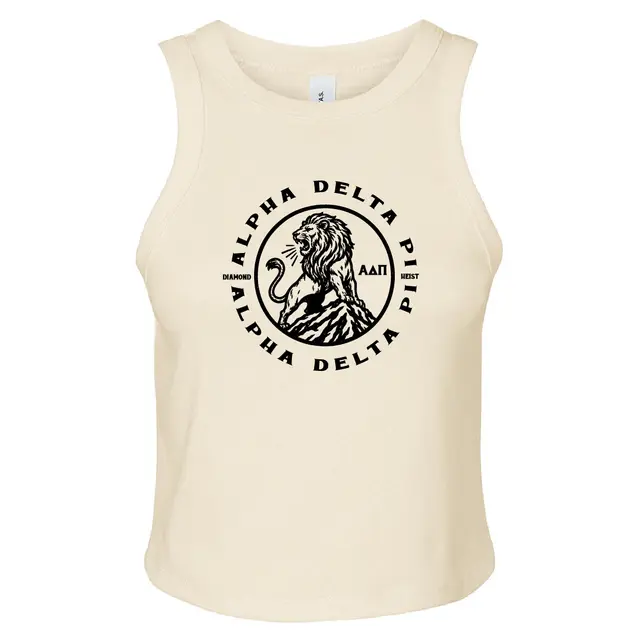 Alpha Delta Pi Majestic Lion Illustration PR Tank 2