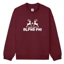 Alpha Phi Reindeer Pixel Art Holiday Party Sweater 2