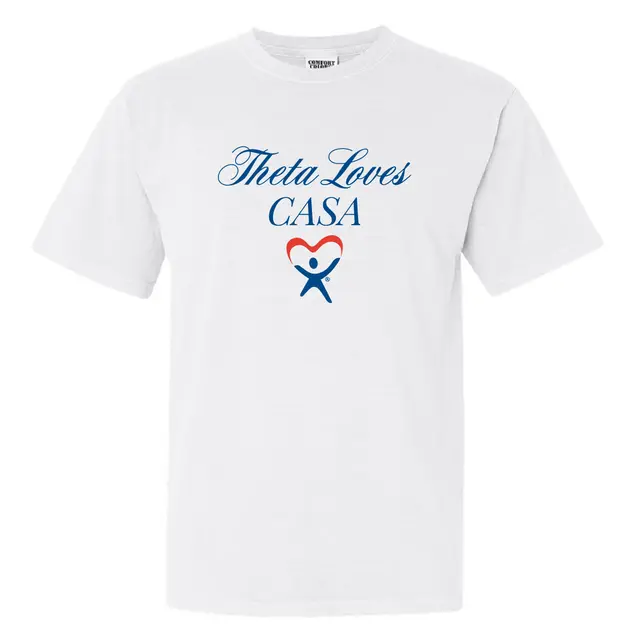 Kappa Alpha Theta Elegant Script Philanthropy Shirt 2