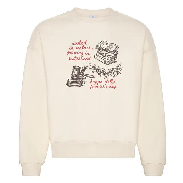 Kappa Delta Books and Gavel Founder's Day Crewneck 2