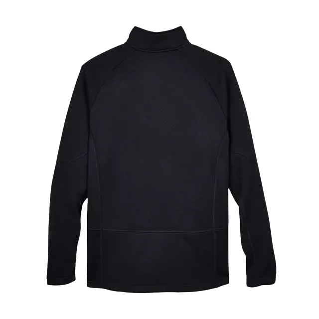 Adult Bristol Sweater Fleece Quarter-Zip Black Back