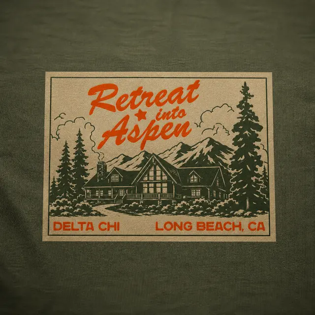 Delta Chi Mountain Lodge Retreat Hoodie