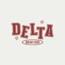 Delta Delta Delta Big Bold Stars Bid Day Shirt